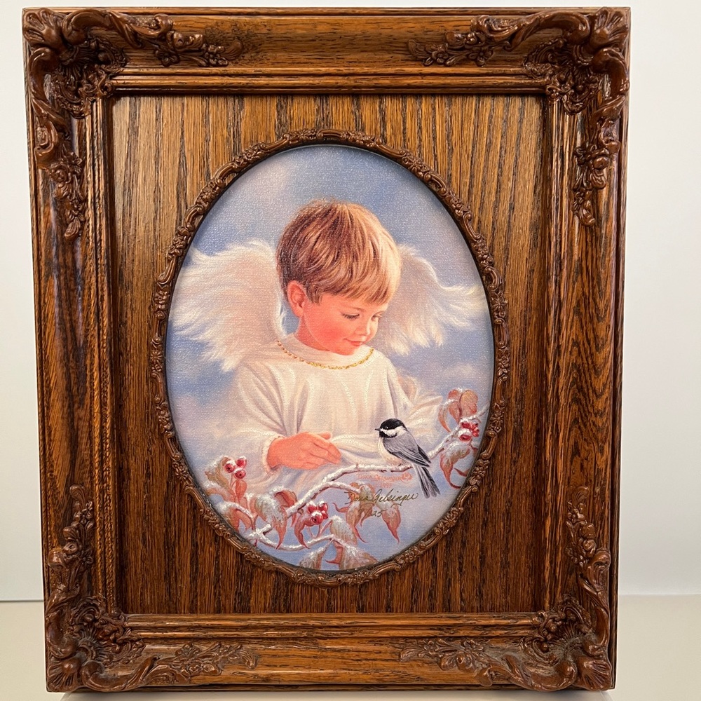 Absolutely Beautiful Angel Boy Print on Canvas Limited Edition by Dona Gelsinger